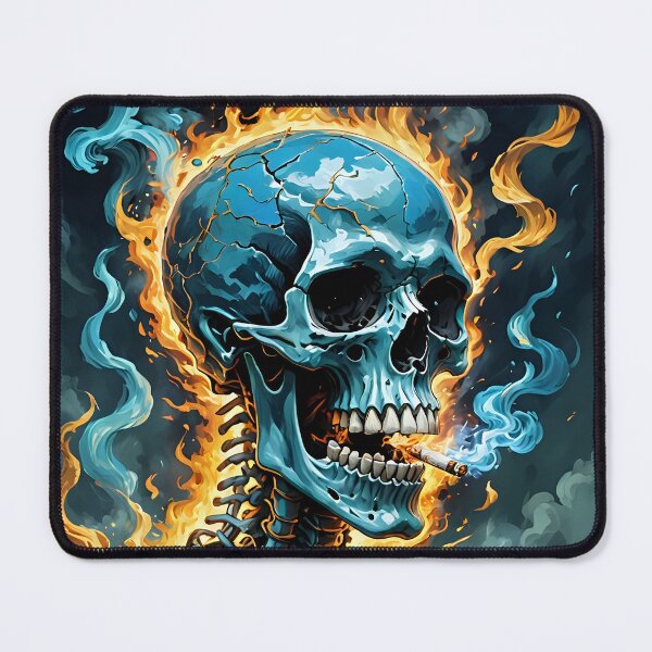 Item preview, Skull Smoking and on Fire designed and sold by DeeperDowntrh.