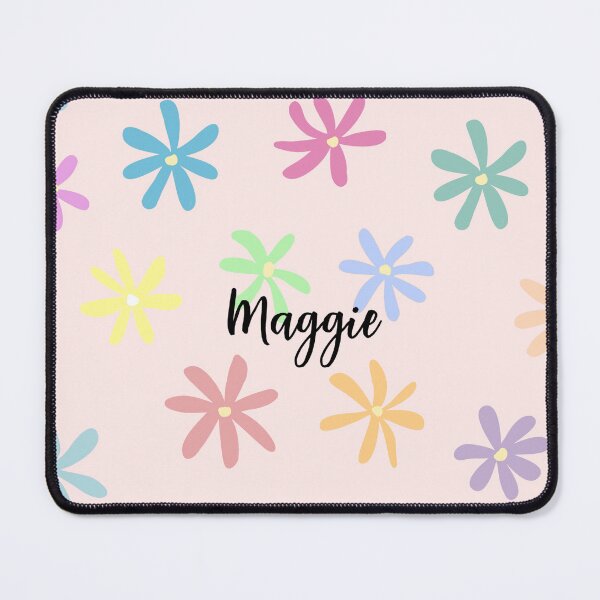 Item preview, Maggie Name with Flower Design Pink designed and sold by ClearAndHappy.