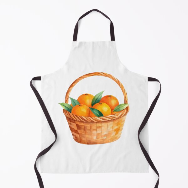 Item preview, Watercolor Basket with Fresh Orange Fruit  designed and sold by silviaol.