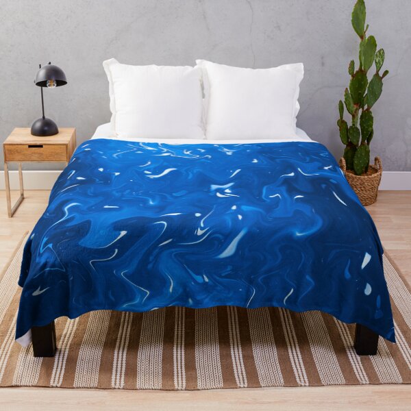 Item preview, Arte abstracto azul y blanco designed and sold by Fantacaroo Designs.