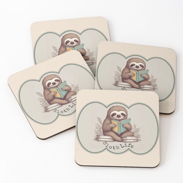 Item preview, Sloth Life - Green Reader designed and sold by SpotOnJ.