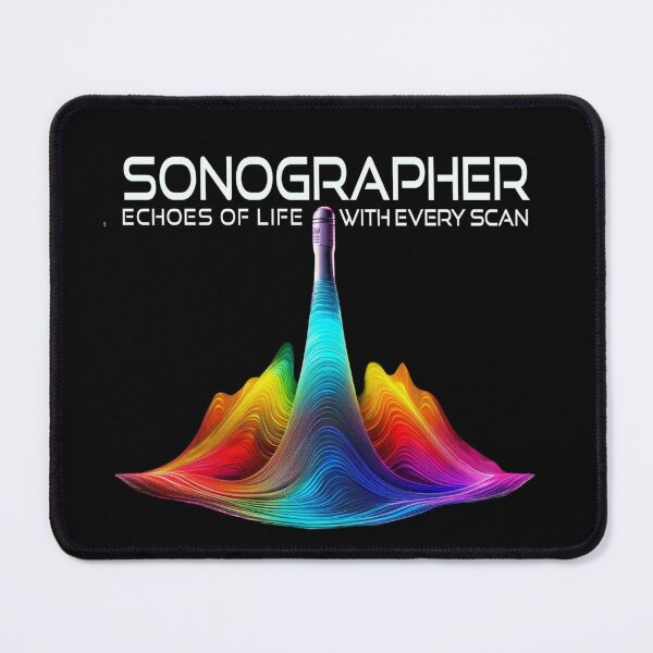 Item preview, Sonographer-Colorful Ultrasound Waves-Ultrasound Technician-Healthcare designed and sold by artcolory.