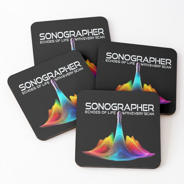 Item preview, Sonographer-Colorful Ultrasound Waves-Ultrasound Technician-Healthcare designed and sold by artcolory.