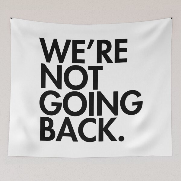 Item preview, WE'RE NOT GOING BACK - Kamala Harris - black font 2.0 designed and sold by Thelittlelord.