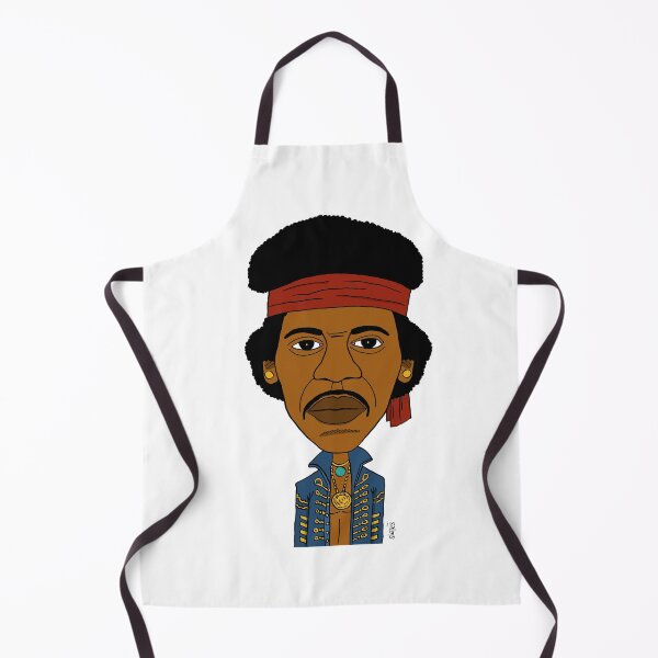 Item preview, Cartoon portrait of King of blues-rock (with scarf) designed and sold by Eric Sintès.