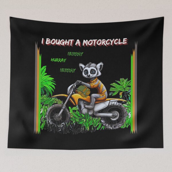 Artikelvorschau, Bike Lemur Racer Motorrad Rennsport Hülle entworfen und verkauft von Design_Your_Day.