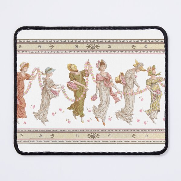 Item preview, Greenaway Maids with Roses designed and sold by GrayHareCards.