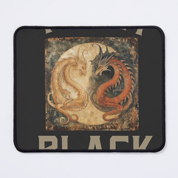 Item preview, Team black nousurpers allowed with two fighting medieval winged dragons designed and sold by GinnyGi.