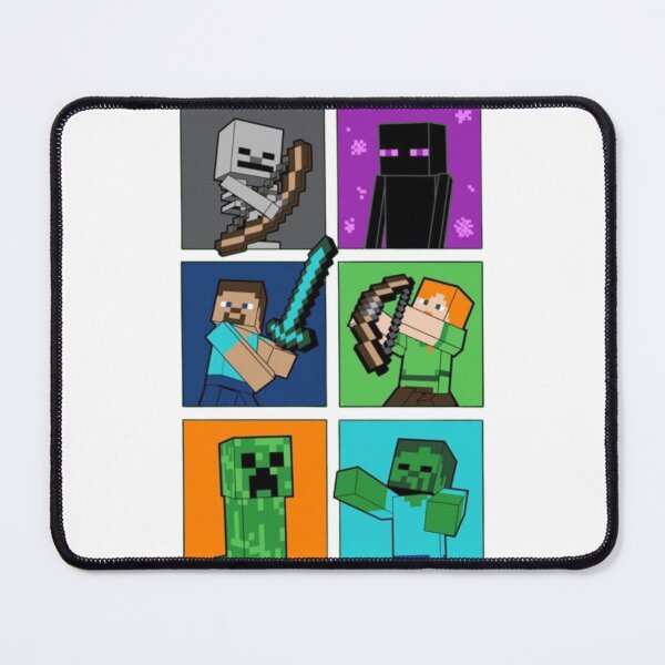 Item preview, Minecraft Steve Alex Enderman Skeleton Creeper And Zombie designed and sold by GuialStore.