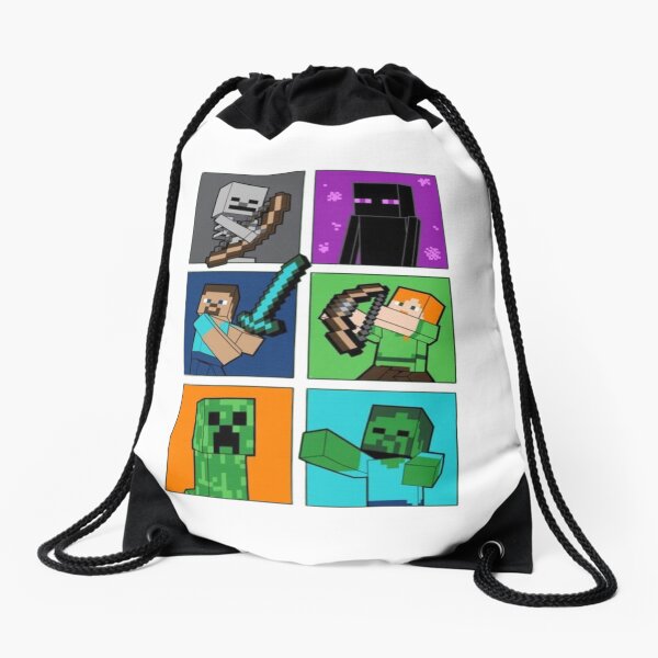 Item preview, Minecraft Steve Alex Enderman Skeleton Creeper And Zombie designed and sold by GuialStore.