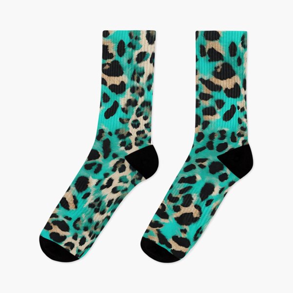 Item preview, Turquoise Teal Blue Leopard Print designed and sold by SeaStarAlex.