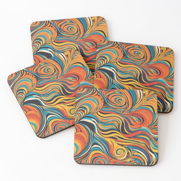Item preview, Retro swirl pattern designed and sold by NicMacTees.