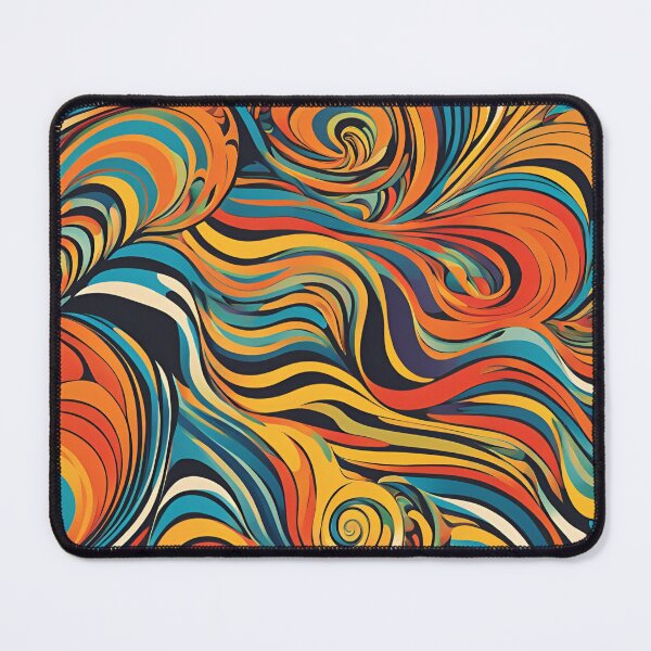 Item preview, Retro swirl pattern designed and sold by NicMacTees.