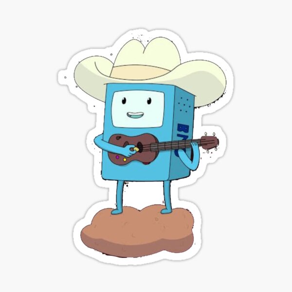 Artikel-Vorschau von BMO Gitarre Sticker, designt und verkauft von dex1one.