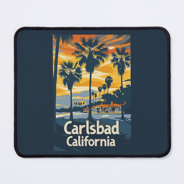 Item preview, A Vintage Travel Illustration of Carlsbad - California designed and sold by GoodOldVintage.