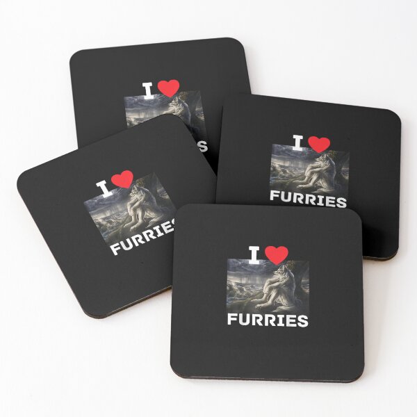Item preview, I Heart Furries Funny Cringe Furry Alpha Werewolf Wolf Meme T-Shirt designed and sold by animal-x1.