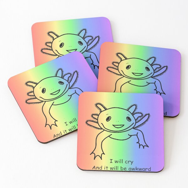 Item preview, Sensitive Axolotl designed and sold by ArtByMegalodon.