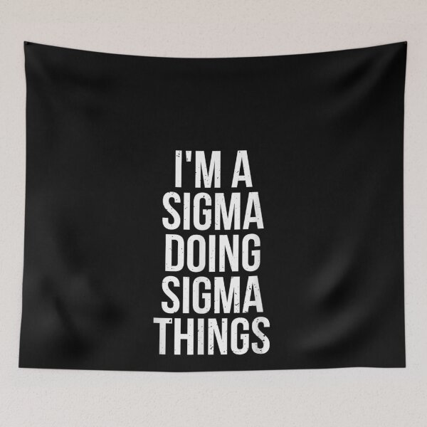 Item preview, I'm A Sigma Doing Sigma Things Funny Sigma Male Lonely Wolf T-Shirt designed and sold by animal-x1.