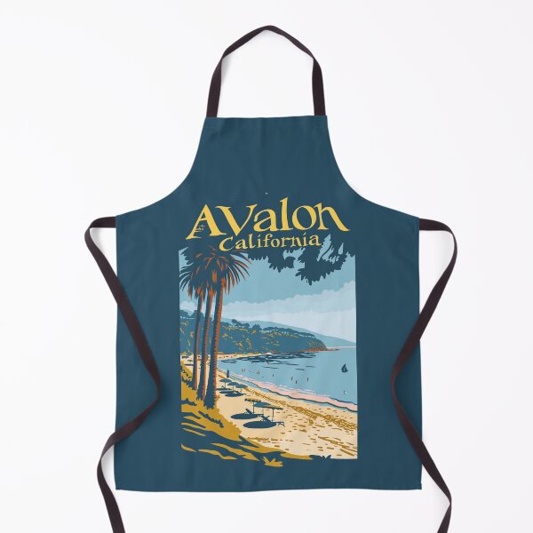 Item preview, A Vintage Travel Illustration of Avalon - California designed and sold by GoodOldVintage.