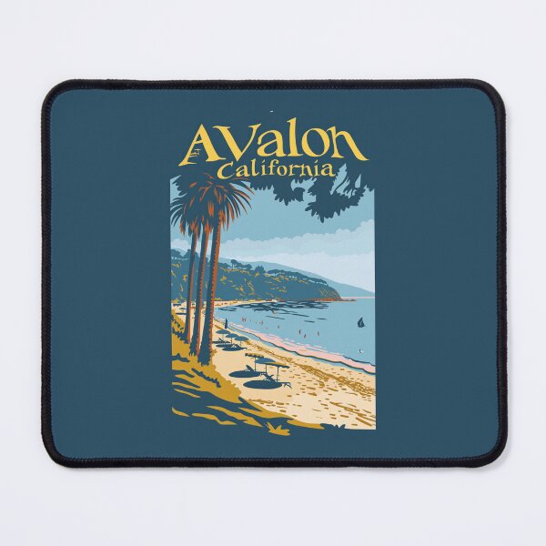 Item preview, A Vintage Travel Illustration of Avalon - California designed and sold by GoodOldVintage.