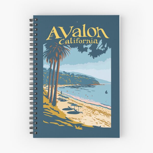Item preview, A Vintage Travel Illustration of Avalon - California  designed and sold by GoodOldVintage.