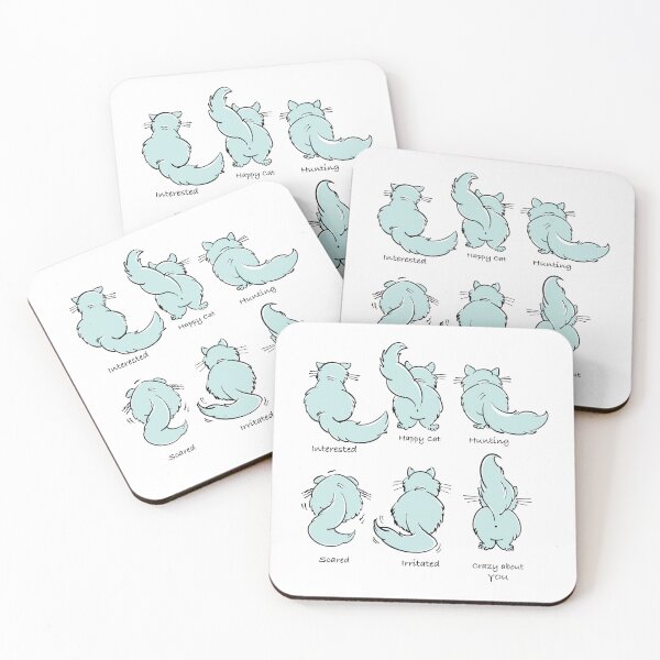 Item preview, Cat Tail Language. Digital Sketching designed and sold by DigiPicStock.