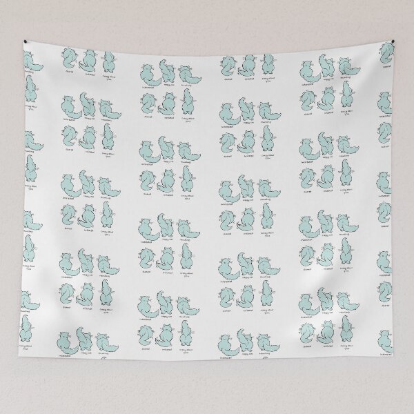 Item preview, Cat Tail Language. Digital Sketching designed and sold by DigiPicStock.