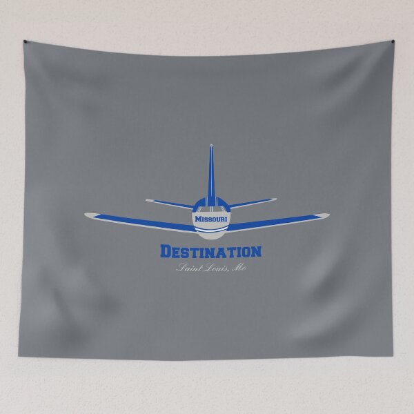 Item preview, Destination Saint Louis Missouri MO Airplane Airport Logo  designed and sold by Lartheviking.