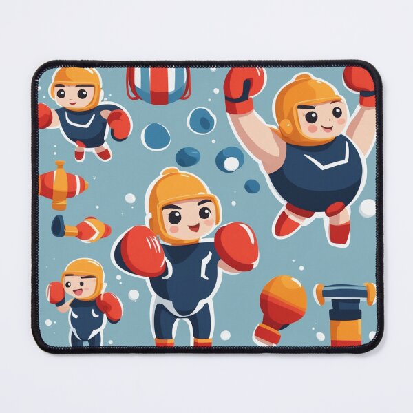 Item preview, Cute Diver Boxing Cartoon Vector Icon Illustration designed and sold by hjian8219.