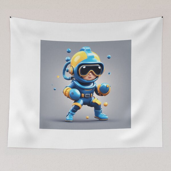 Item preview, Cute Diver Boxing Cartoon Vector Icon Illustration designed and sold by hjian8219.
