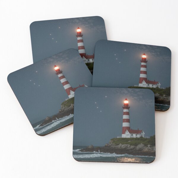 Item preview, Beacon of Freedom: Patriotic Lighthouse Under the Stars  designed and sold by 4FlagsCreations.