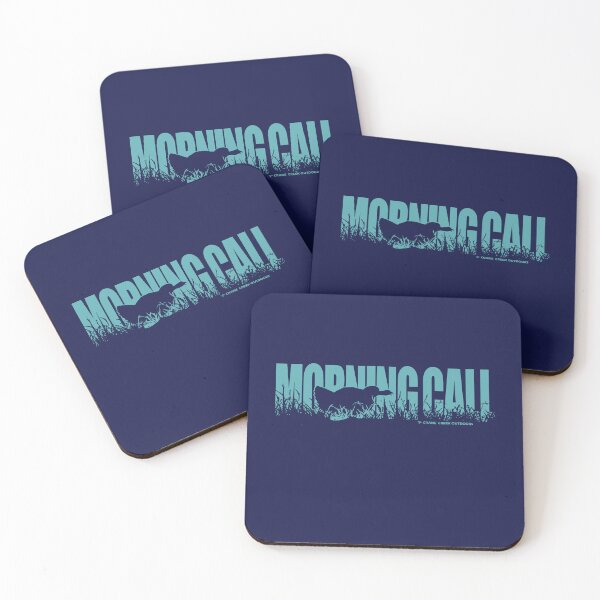Item preview, Morning Call, Turkey Hunting, Light Blue Text designed and sold by CraneCreek.