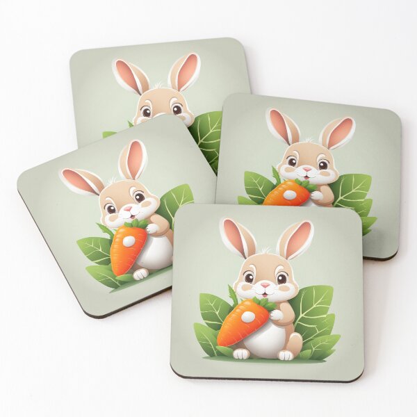 Item preview, Cute Rabbit Holding Carrot Cartoon Vector Icon Illustration designed and sold by hjian8219.