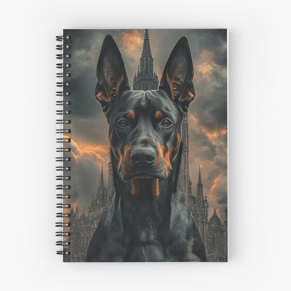Item preview, Doberman In Front Of A Castle designed and sold by Nocturne  Paws.