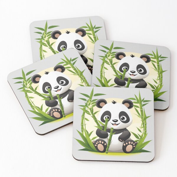 Item preview, Cute Panda Holding Bamboo Cartoon Vector Icon Illustration designed and sold by hjian8219.