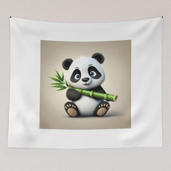 Item preview, Cute Panda Holding Bamboo Cartoon Vector Icon Illustration designed and sold by hjian8219.