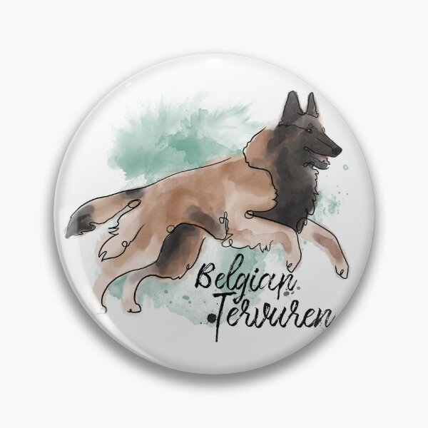 Item preview, Belgian Tervuren Watercolor designed and sold by Spinyflowerart.