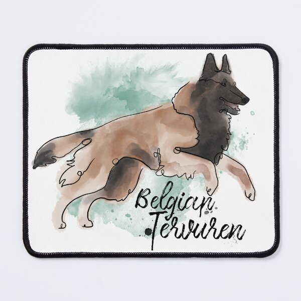 Item preview, Belgian Tervuren Watercolor designed and sold by Spinyflowerart.