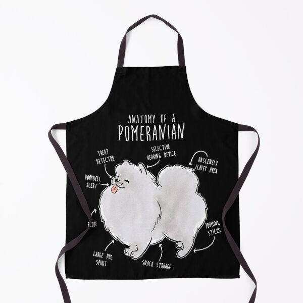 Item preview, White Pomeranian Dog Anatomy designed and sold by Clara Hollins.