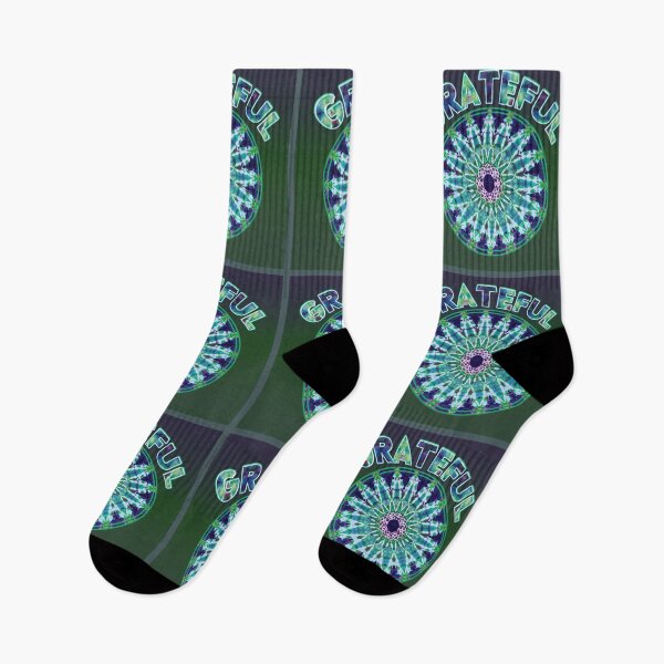 Item preview, Grateful Tie Dye Mandala Dead Heads hippie psychedelic purple green designed and sold by AuroraXGreen.