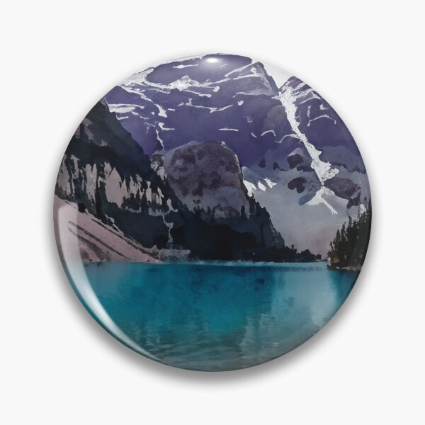 Item preview, Snowcapped Mountains and Serene Glacier Lake designed and sold by burbankdesigns.