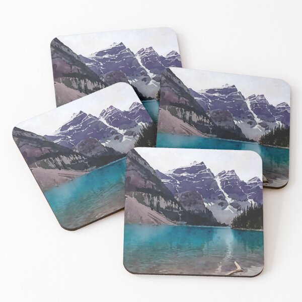 Item preview, Snowcapped Mountains and Serene Glacier Lake designed and sold by burbankdesigns.