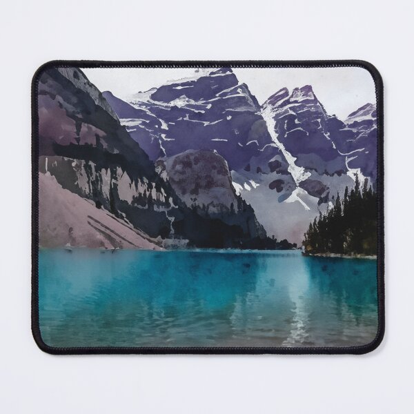 Item preview, Snowcapped Mountains and Serene Glacier Lake designed and sold by burbankdesigns.