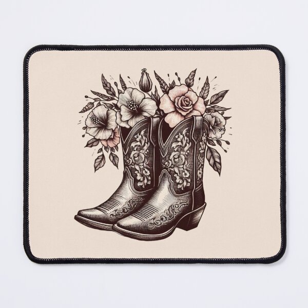 Item preview, Cowboy Boots Floral designed and sold by GraphicsClub.