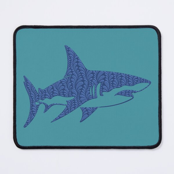 Item preview, Zen Petal Art - Cute Blue Summertime Shark designed and sold by SpeakBoldly.
