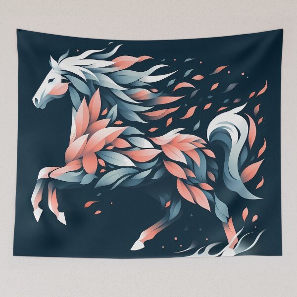 Item preview, Horse Made of Petals, Ai Generated Art  designed and sold by ACC .