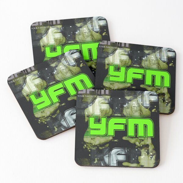Item preview, YFM Media Network Green Layered Portrait Logo Art designed and sold by YFMMediaNetwork.