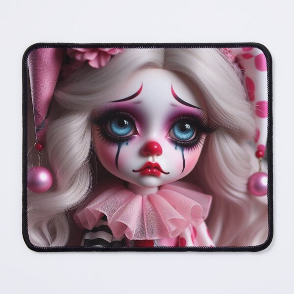 Item preview, Melancholic Pink Jester Art | Whimsical Gothic Fantasy Illustration designed and sold by litchick1977.