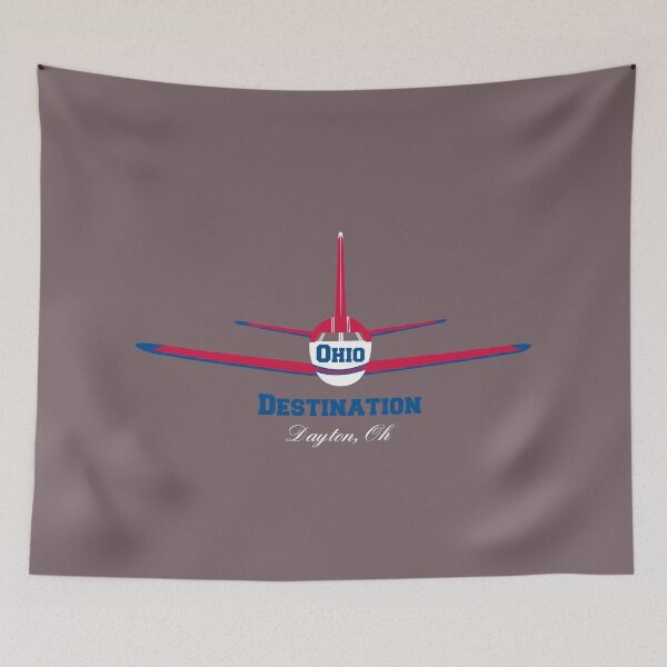 Item preview, Destination Dayton Ohio OH Airplane Airport Logo  designed and sold by Lartheviking.