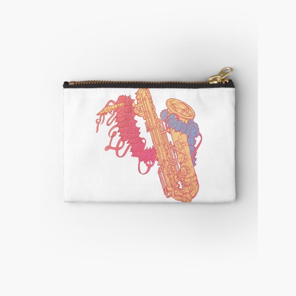 Item preview, Christmas Baritone Saxophone with Colourful Tinsel designed and sold by Drawn by Ellie.